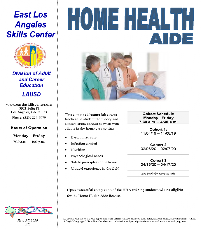 ELASC CTE Home Health Aide